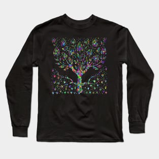 Multi-coloured Tree Long Sleeve T-Shirt